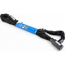 Замок противоугонный цепной 900х6мм под ключ, чёрный TY762 Tonyon