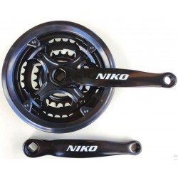 Шатуни "квадрат" 170мм, 42.34.24T MTB, чорні NSS-3001 NIKO