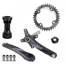 Шатуни Hollowtech II Goldix мм із зіркою 36Т SNAIL Narrow Wide. Повний комплект