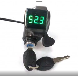 Ручка газа с вольтметром и ключом