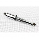 Амортизатор задний JH/CB/CG-335мм*d55мм (втулка 12мм / втулка 10мм) со стаканом регулир., хром Китай
