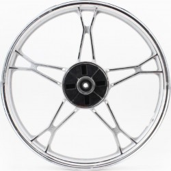 Диск задній литий 1,4x17" DELTA, сріблястий (вісь 12мм) Китай