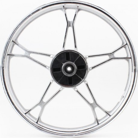 Диск задній литий 1,4x17" DELTA, сріблястий (вісь 12мм) Китай