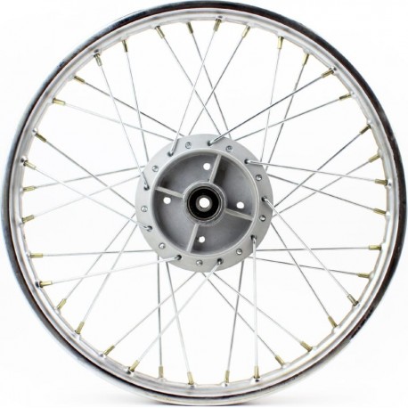 Диск задний спицованный (колесо) 17x1,4 DELTA, хром (ось 12мм) Китай