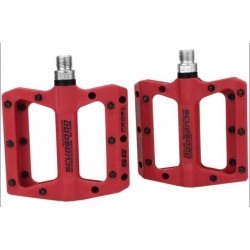Педали MTB ScudGood нейлон с металл. шипами на пром. подшипн. красный