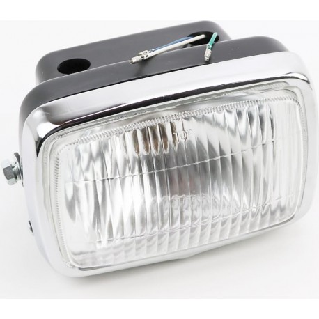 Фара передняя (квадратная, в сборе) Китай