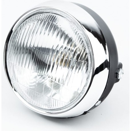 Фара передня "ЧОРНА" ALPHA кругла D-150мм Китай