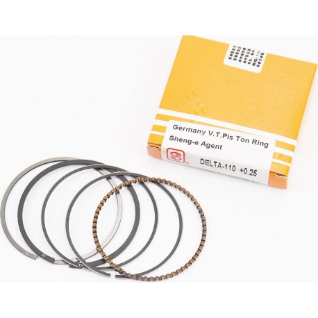 Кольца поршневые 110cc 52,4мм+0,25 S