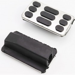 Резинка подножки, хром к-кт 2шт, чёрный Китай