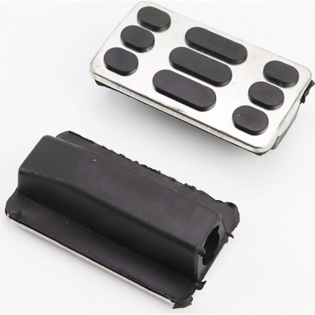 Резинка подножки, хром к-кт 2шт, чёрный Китай