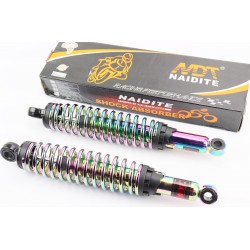 Амортизатор задний JH/CB/CG-345мм*d-60мм (под втулки) регул., плазма к-кт 2шт NAIDITE