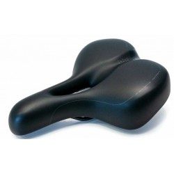 Седло комфортное с отверстием DDK 8121 268*196 черное