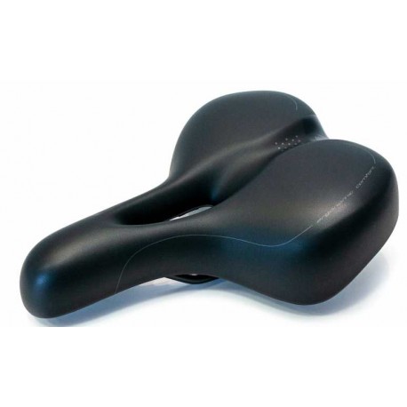 Седло комфортное с отверстием DDK 8121 268*196 черное