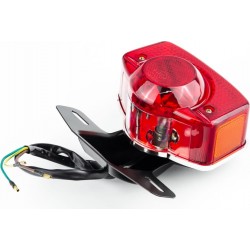 Фонарь задний ALPHA, чёрная ножка под два болта (качественный) тип 1 Китай