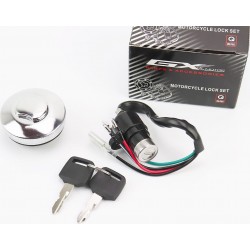Замки комплект (запалювання, кришка бака кругла) GXmotor