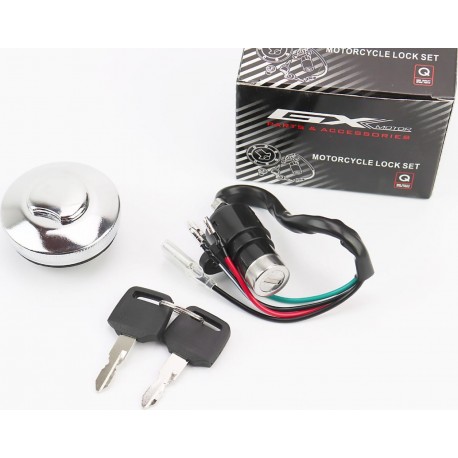 Замки комплект (зажигание, крышка бака круглая) GXmotor