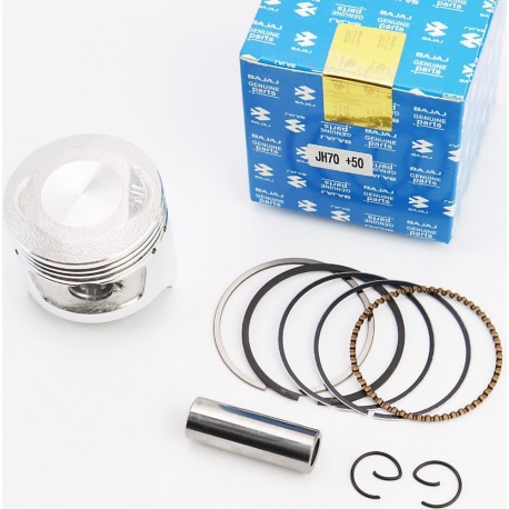 Поршень к-кт 70cc 47мм+0,50 (палець 13мм) BAJAJ