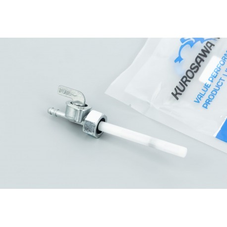 Кран топливный ALPHA с прямым штуцером, толстый корпус крана KUROSAWA