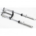 Вилка передняя (перья) лев., прав., к-кт 2шт, L-660мм/ d-27мм+траверс+крепление фары тип 2 Китай