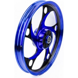 Диск задний литой 1,6-17" ALPHA/ACTIVE "волна", чёрно-синий (ось 12мм) Китай