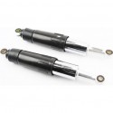 Амортизатор задній JH/CB/CG-330мм*d-60мм (втулка 12мм/втулка 10мм) закритий регул., чорний к-кт 2шт Китай