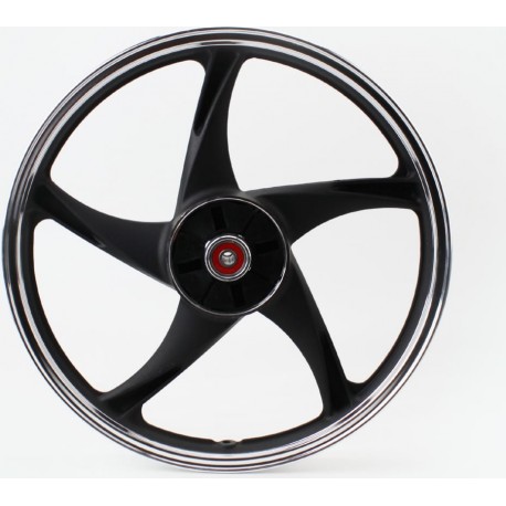 Диск задний литой 1,6-17" ALPHA/ACTIVE "лучи", чёрный тип 3 (ось 12мм) Китай