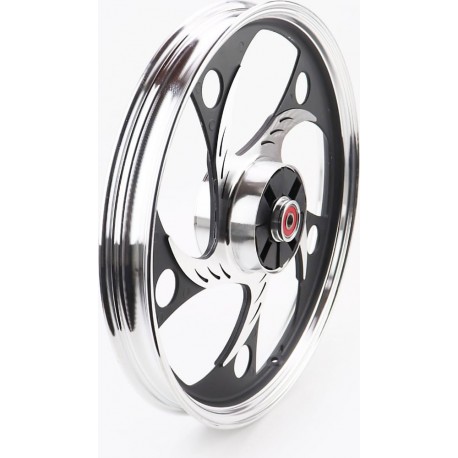 Диск задній литий 1,6x17" ALPHA/ACTIVE "хвиля", чорний (вісь 12мм) Китай