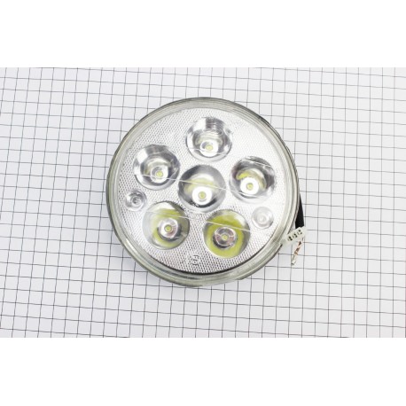 Фара кругла передня частина DELTA/ALPHA 5+1-LED, d-140мм, TUNING Китай