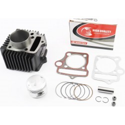 Цилиндр к-кт (цпг) 125cc-54мм (палец 14мм, высота цилиндра 69мм, высота поршня 37мм), (см. фото размеров) ZHENGHE