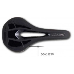 Седло спортивное с отверстием DDK 3735 272*140 черное с белым