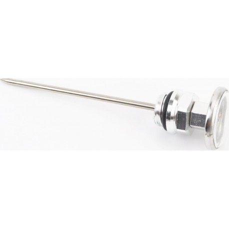 Щуп масляный 103мм, хром+датчик температуры, TUNING Китай