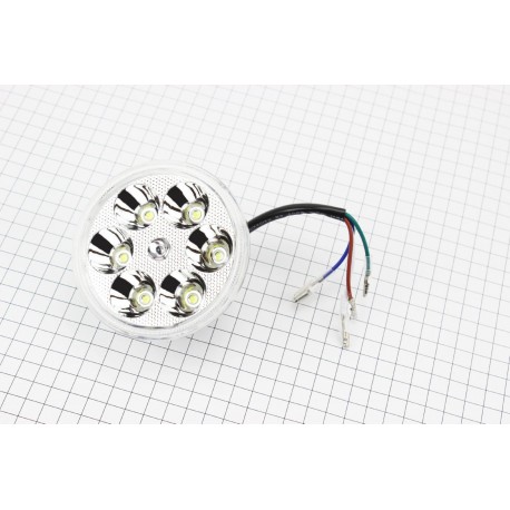 УЦІНКА DELTA Фари круглої внутрішня частина 6-LED з обідком, 80мм (не горить кілька діодів) Китай