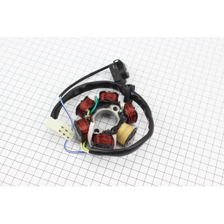 Статор магнето (генератора) (6 котушок роз'єм "мама 5") тип 2 Китай