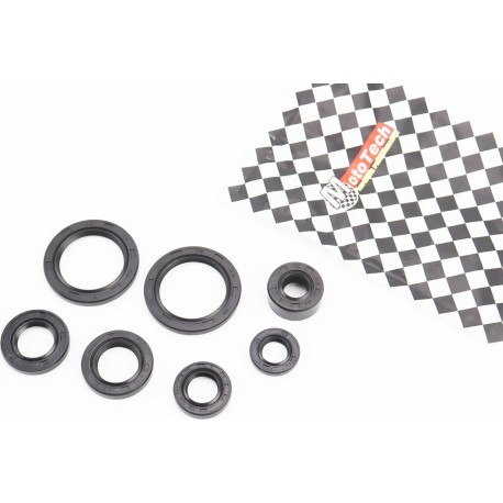 Сальники к-кт 6шт (11,6x24x10/ 12x21x4/ 13,7x24x5/ 17x29x5/ 18,9x30x5/ 30x42x4,5) двигуна, 70cc Mototech