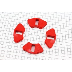 Демпферна резина заднього литого колеса (к-кт 4шт), червоні DDL