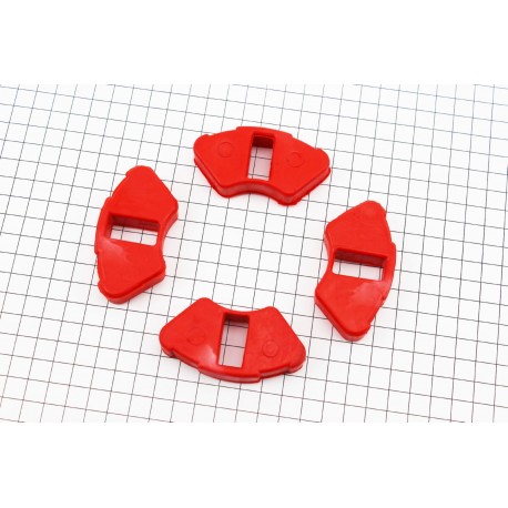 Демпферная резинка заднего литого колеса (к-кт 4шт), красные DDL