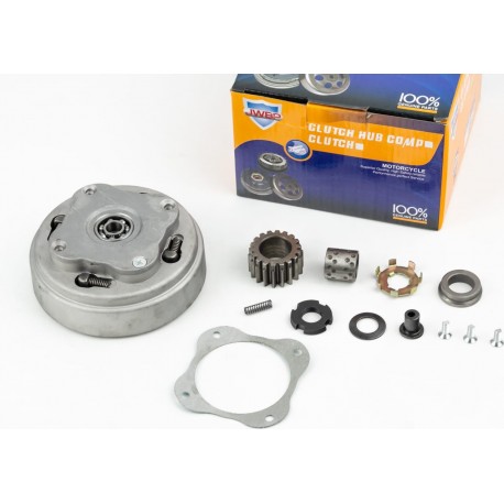 Сцепление двухдисковое в сборе (корзина) Delta 70/110cc "механика"+9 деталей JWBP