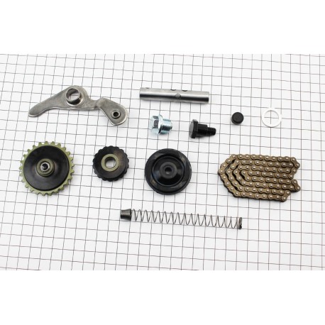 Цепь распредвала 70cc-25H-82L+ролики 3шт+коромысло+натяжитель, к-кт FENGRI