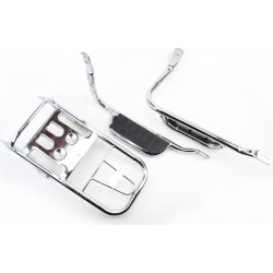 Багажник задний+подножки к-кт, хром Китай