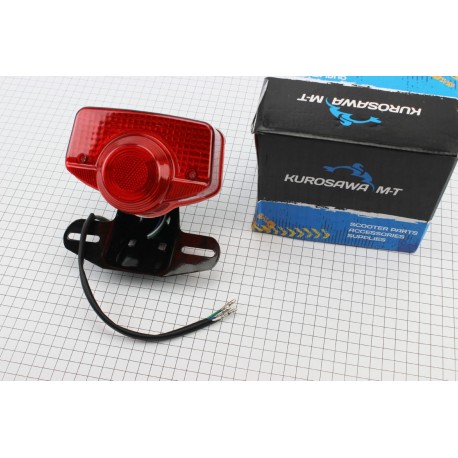 Ліхтар задній ALPHA, чорна ніжка під два болти (якісний) тип 2 Китай