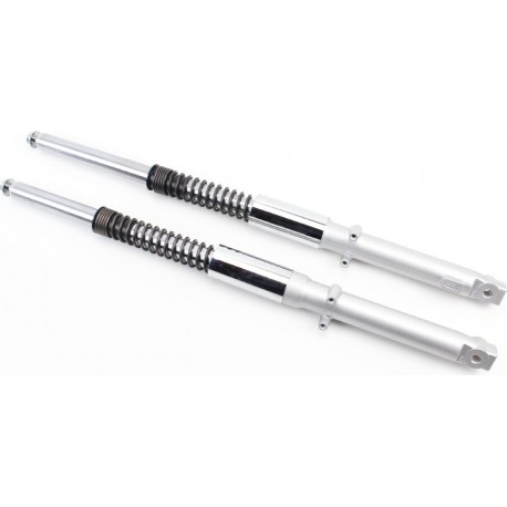 Вилка передняя (перья) лев., прав., к-кт 2шт, L-645мм, d-25мм (пружина снаружи) Китай