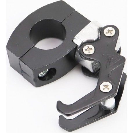 Гачок речовий (метал) подвійний, кріплення на кермо TUNING, чорний Китай