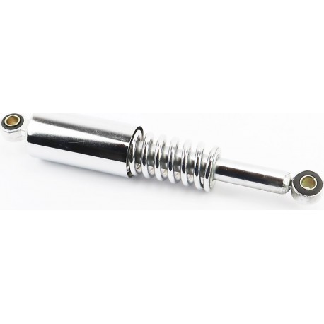 Амортизатор задний JH/CB/CG-310мм*d55мм (втулка 12мм / втулка 12мм) со стаканом, хром Китай