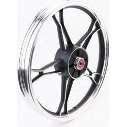 Диск задній литий 1,6x17" DELTA, чорний (вісь 12мм) Китай