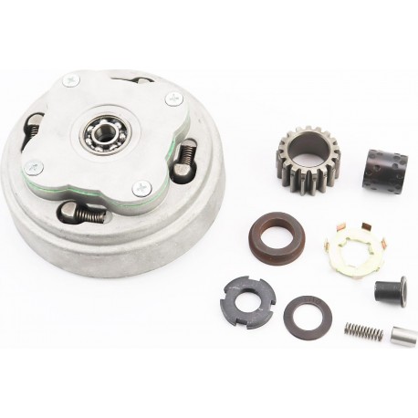 Сцепление двухдисковое в сборе (корзина) Delta 110/125cc "механика"+9 деталей Китай