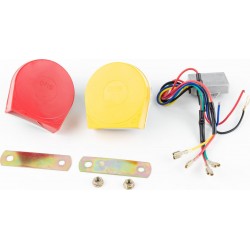 Сигнал 2шт к-кт, 18-тональный, с креплением+реле Китай