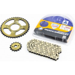 Звезды, цепь к-кт JH-428H-104L+41T+15T "калёная" JWBP