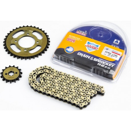 Зірки, ланцюг к-кт JH, 428H-116L+36T+15T «гартований» JWBP