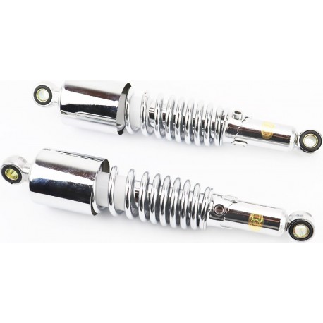 Амортизатор задній JH/CB/CG-310мм*d-62мм (втулка 12мм / втулка 12мм) регул., хром к-кт 2шт Китай