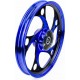 Диск задний литой 1,6-17" ALPHA/ACTIVE "волна", чёрно-синий (ось 12мм) Китай